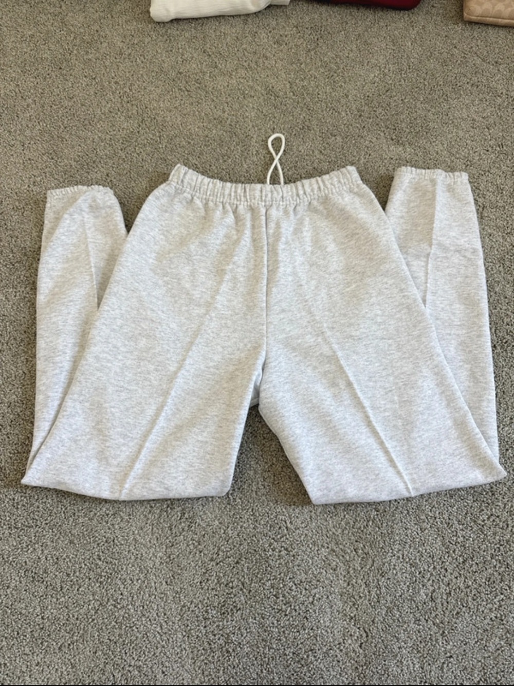 Adult Gray Sweatpants with Elastic Waist